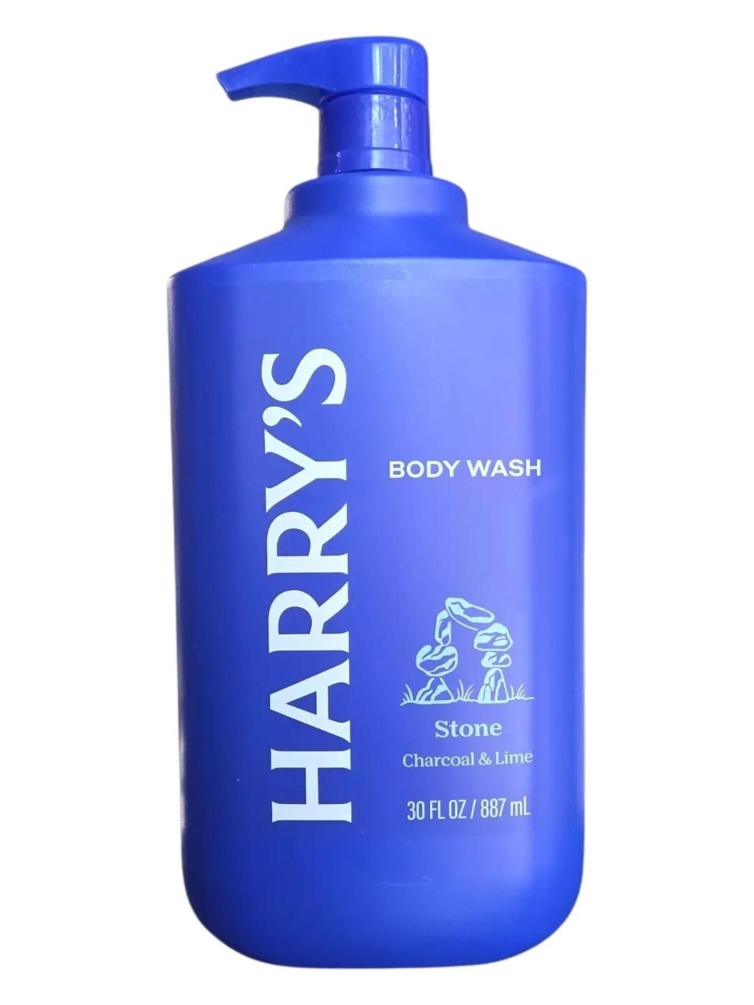 Harry's Men's Foaming Body Wash - Stone Scent with Charcoal, Lime Extract, Fragrance, Alcohol-Free, 30 fl oz Pump Bottle, Gentle Energizing Daily Care Body Care Products for Adults with Clean Charcoal Vibe & Soft Skin