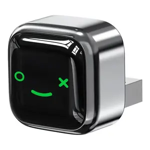 Wireless Carplay Adapter for iPhone Android, Quick Auto Connect Low Latency Hands-Free Calling M12 Wireless Encryption Key Fob Carplay Converter