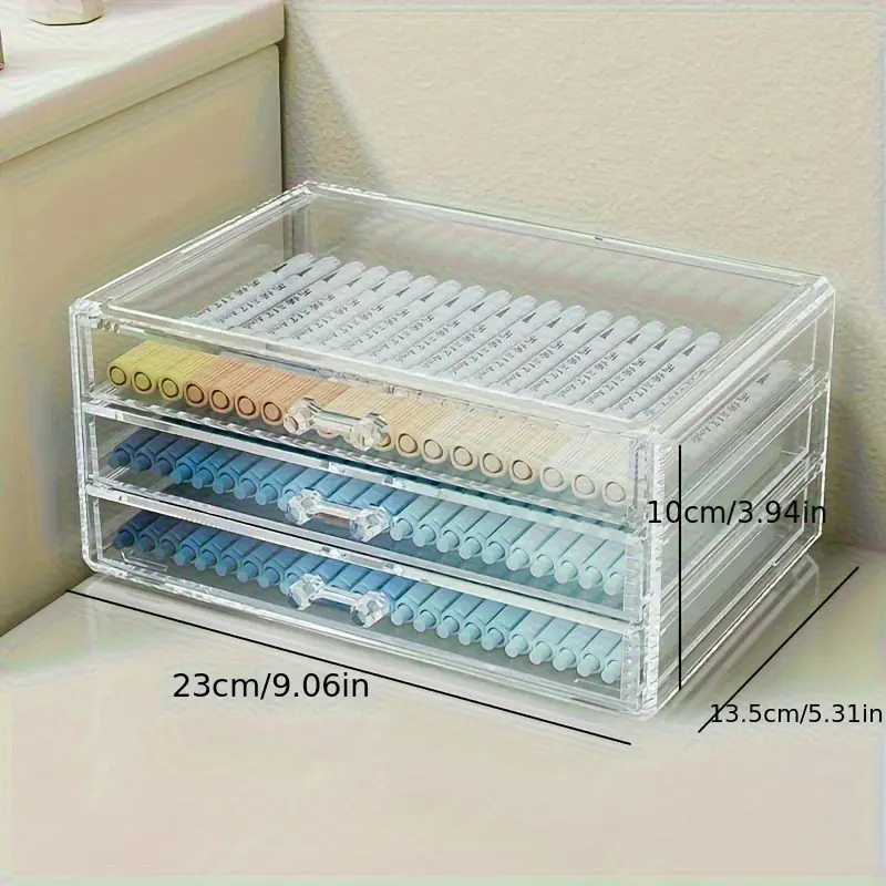 Large Capacity Clear Acrylic Desk Drawer Organizer Office Supply Organizer Multi Compartment For Office School Supplies Pens Markers Tape Storage Home Workspace Clear Organizers Desk Accessories
