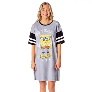 Nickelodeon SpongeBob SquarePants Womens' Go Team! Nightgown Sleep Pajama Shirt