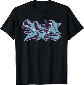 100% cotton Unisex Hiphop Graffiti Street Art T-Shirt
