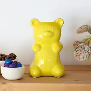 6.75"H YL Ceramic Gummy Bear Vase 4.25*3.25*6.75
