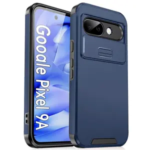 Premium Military-Grade Shockproof Case for Google Pixel 9 8 7 Pro XL 9A 8A 7A Slide Camera Protection Rugged TPU Bumper Cover