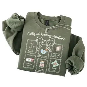 CNA Sweatshirt, CNA Gifts, Certified Nursing Assistant Sweatshirt,  Nurse Aid Crew V-day Crewneck, Nursing Assistant Gifts