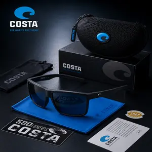 Premium Costa Polarized Sunglasses for Men | BLACK UV400 Fishing Driving Outdoor Eyewear