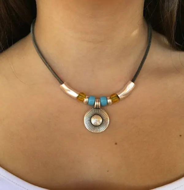 Aztec Beaded Necklace