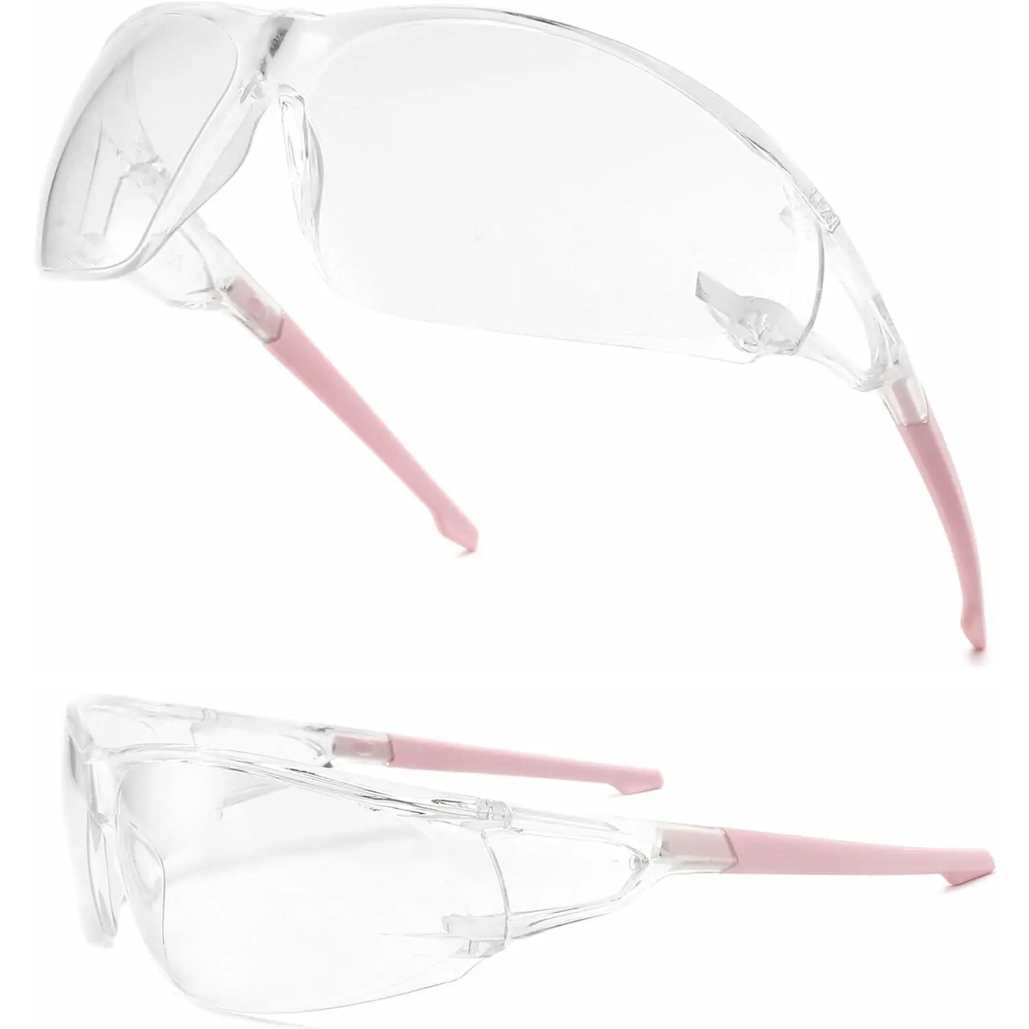 Women's ANSI Z87 Certified Anti-Fog Wrap-Around Safety Glasses - Blue Light Blocking, Lightweight Fit, Full Peripheral Protection Eyewear for Shooting, Lab Work, Reduce Eye Strain, Unisex Wear