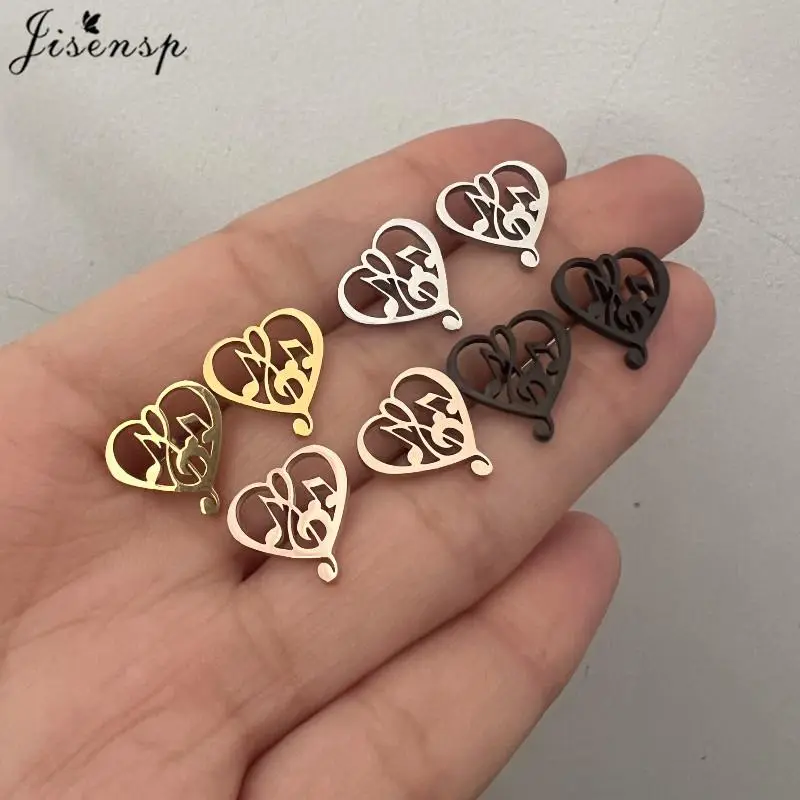 Mini Music Earrings Stainless Steel Instrument Guitar Stud Earrings for Women Musical Note Ear Studs Graduates Gift Oorbellen
