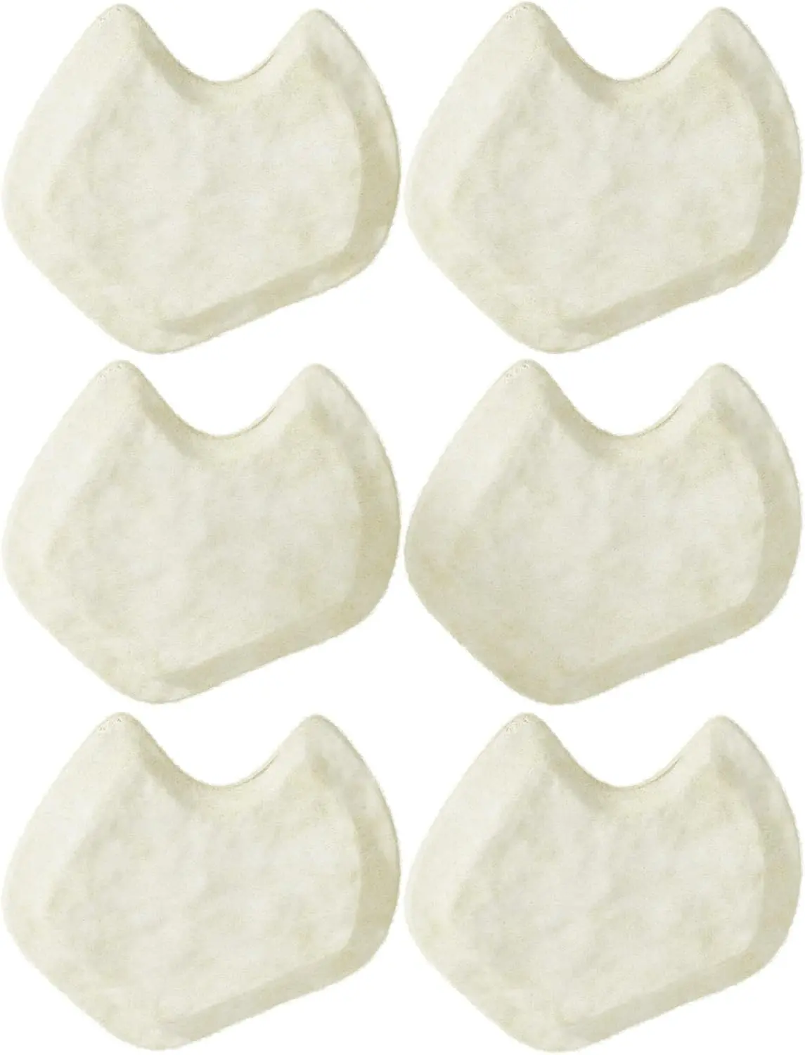 Dancers Pads for Ball of feet 1/4" Thick Adhesive Skived Felt - 12 Pieces - Left Foot