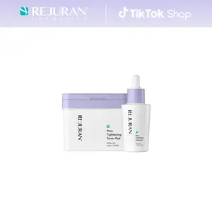 REJURAN Pore Tightening Ampoule and Pore Tightening Toner Pad – PDRx & c-PDRN with AHA/PHA/BHA/LHA