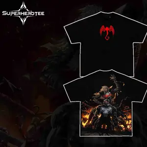 [ superhero tee ] Carnage vs Venom2v Limited Edition Gotham Vigilante Vintage Washed Tee | Superhero Graphic T-shirt, Double-Sided Print, Retro Acid Wash Cotton Streetwear for Comic Fans & Superhero Lovers