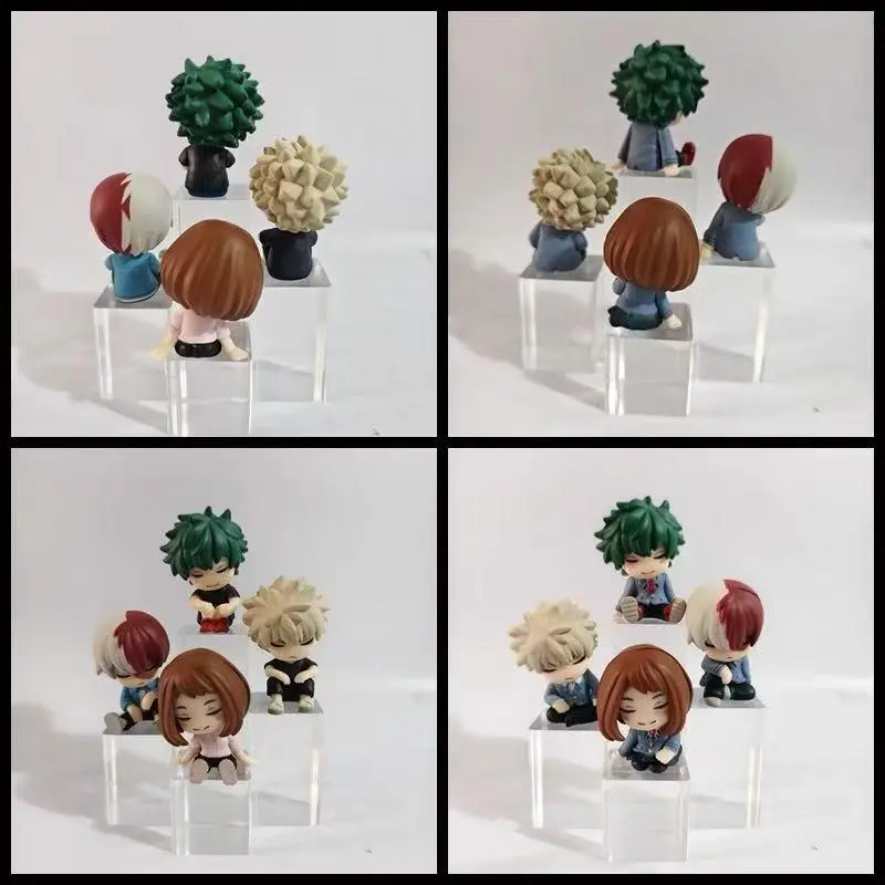 Genuine Gacha Scale Model My Hero Academia Midoriya  Katsuki Todoroki Shoulder To Shoulder Sleep Series Action Figure Toys
