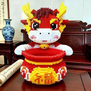 3318 Piece Fuzhou Building Block Set, Indoor Statue, Universal Christmas Birthday Valentine Gift, Fun Assembly, Cartoon Design, Interactive Build Kit, Bricker Build Sets