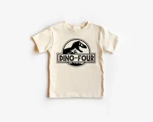 Diinoo Fourr T-Shirt, Birthday Saurus Sweatshirt , Dinoosauur Birthday T-Shirt, Fourth Birthday  tShirt,  Birthday Clothing
