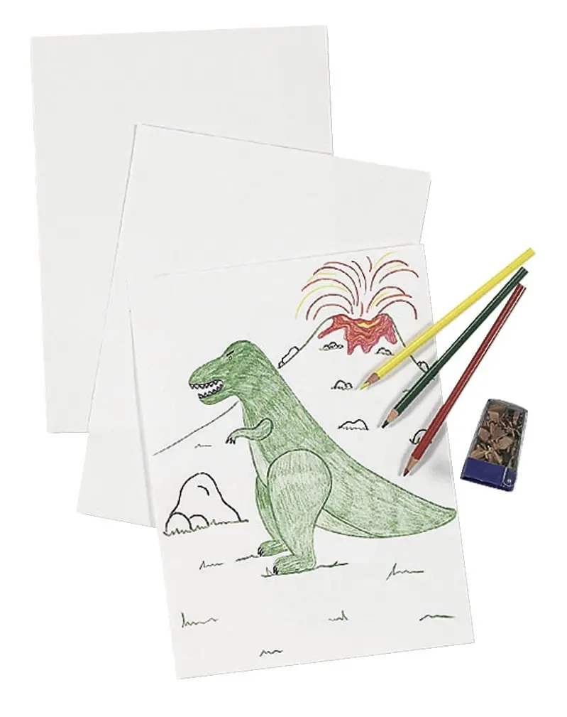 Pacon Heavy-Weight Drawing Paper - 9 x 12 in, 500 Sheets per Ream, Recyclable Sheet with Good Tooth and Color Retention for Office Stationery Needs