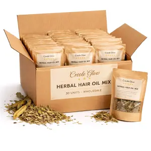 Creole Glow Herbal Hair Oil Mix  30 Pack Wholesale Bundle – DIY Herbal Blend
