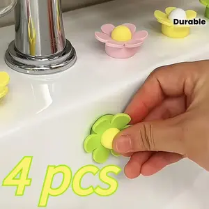 Flower Silicone Overflow Stopper, Sink Anti-Insect Deodorant Seal Cover