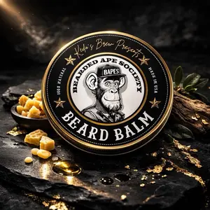 Bearded Ape Society Beard Balm - 100% All Natural, Made in USA, Crafted with Natural Ingredients, Perfect for Beard Care