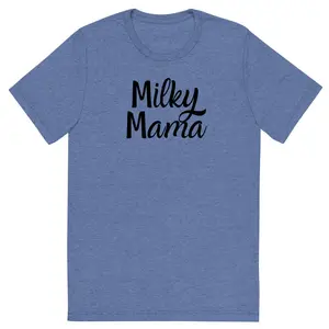 Milky Mama Tee - Classic Graphic Tee with Round Brace, Ideal for Casual Wear