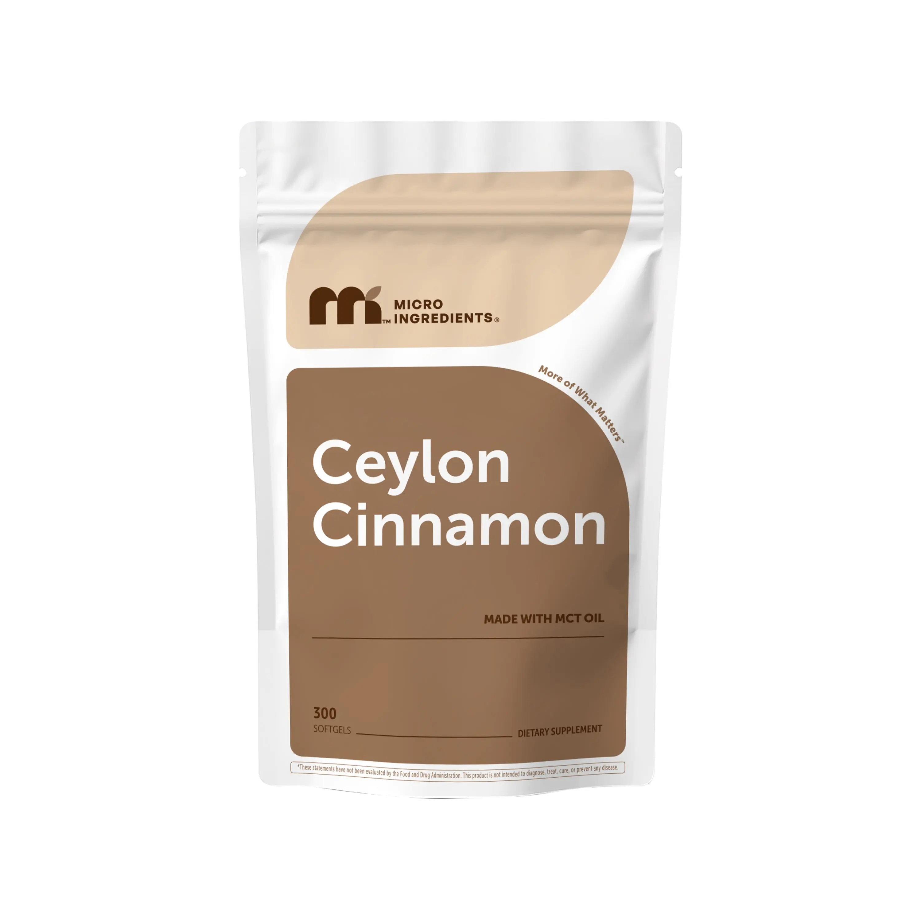 Micro Ingredients Ceylon Cinnamon, 300 Softgels with MCT Oil Micro Ingredients Ceylon Cinnamon, 300 Softgels with MCT Oil