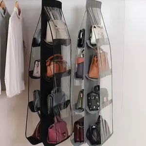 Hanging Handbag Organizer – Double-Sided Dustproof Bag Storage Rack for Closet