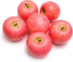 6 count Red    Fruit is Suitable for Fruit Baskets, Christmas Decorations,  Decorative Bowl Fillers, Decorative Photography Props, Party Decorations