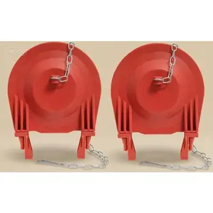 Premium 3-Inch Toilet Flapper - Long Lasting Rubber, Easy to Install - 2 Pack Large Flapper for Toilet Tank - Durable USA Made Replacement Part - Red Color for Quick Identification Bronze Pressure Vacuum Breaker with Shutoff