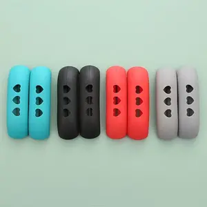 [Heat-Resistant Kitchen Handles] 4pcs Heat-Resistant Kitchen Handles - Durable Plastic Pot & Pan Handles with Non-Slip Grip, Heat-Blocking Design for Gas Stoves, Oven, and Microwave - Multi-Color Options (Blue, Red, Black, Gray)
