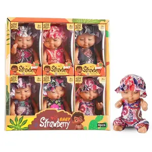 Set of 6 Mini Realistic Baby Dolls with Fashion & Hats, Perfect for Pretend Play, Ideal Birthday Gift for Girls over 3 Years Old