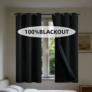 Blackout Curtains, Waterproof Durable Material, Customizable Size, Easy Care Design, Bedroom/living Room Decor, Home Decoration, Blackout Window Cover