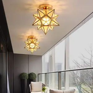 Nordic Corridor Light Hallway Entrance Crystal Ceiling Lamp, Modern Creative Design, Simple Elegant Home Decor, Trendy Instagram-Worthy