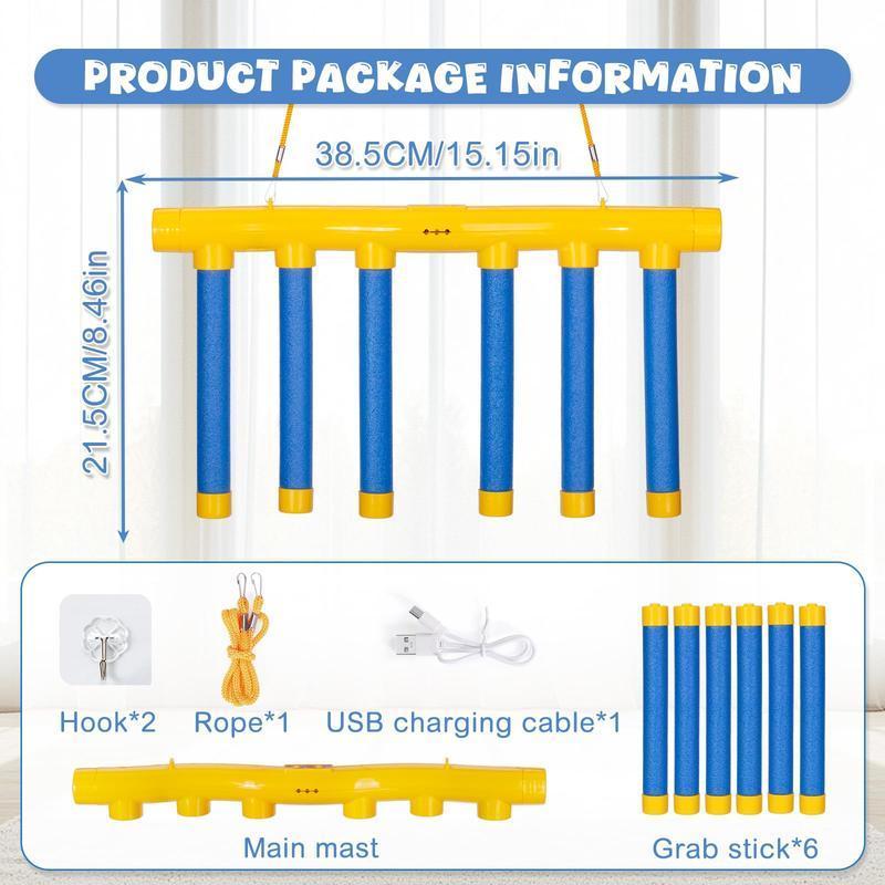 On-the-Go Reflex Training Game - 3-Speed RC Drop Sticks Toy for Travel & Home