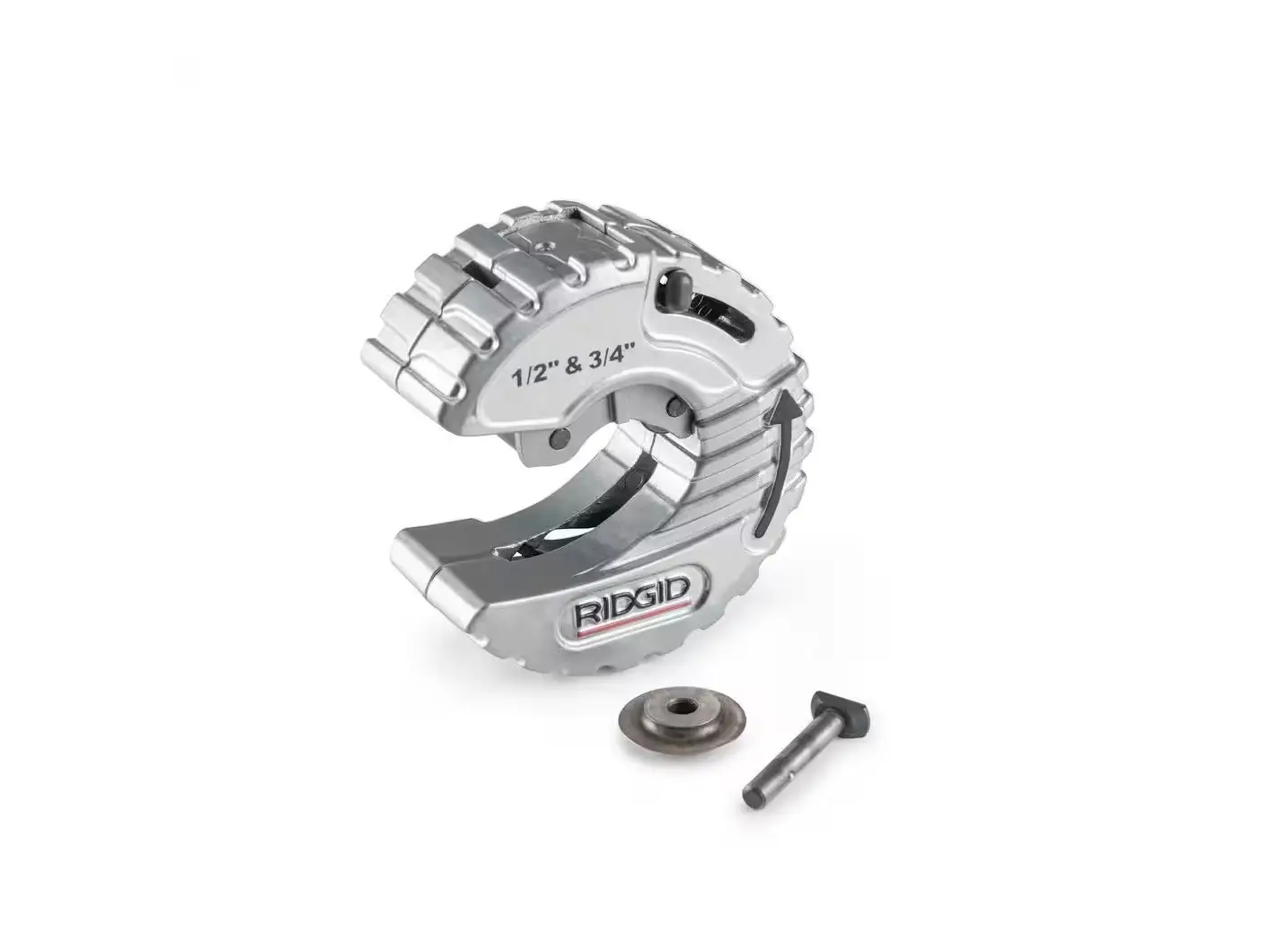 RIDGID C34 1/2-inch & 3/4-inch/C10 1-inch Cutter with Spring Loaded Cutting Wheel,