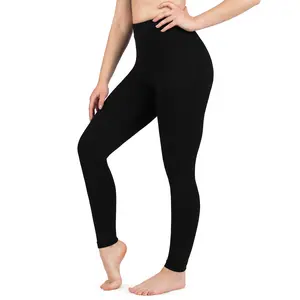 CottoNIR High Waisted Cotton Leggings for Women - Soft Ankle Length Stretch Pants