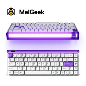 MelGeek MADE68 Pro+ The Elite Hall Effect Esports Gaming Keyboard 65% Magnetic Rapid Trigger Hot-Swappable RGB Purple