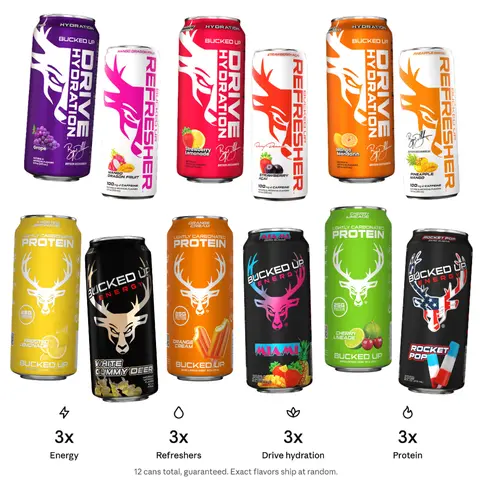 Bucked Up Ultimate Drink Sample Pack - 12 Pack