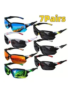 Men's Fashion Sunglasses Set, Sports Cycling Sunglasses, Ideal for Cycling Rock Climbing & Dates, Perfect Gift Choice, Trendy Small Frame Design