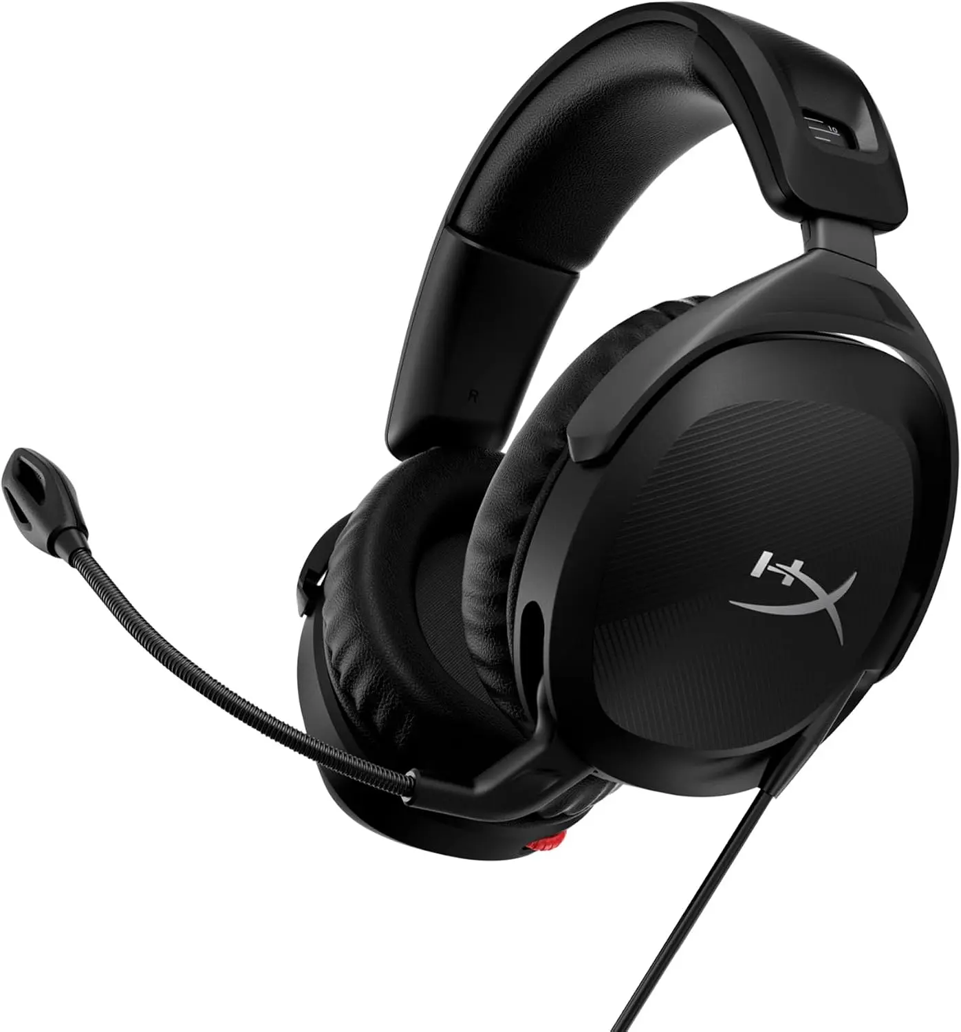 Renewed HyperX Cloud Stinger 2 – Gaming Headset, DTS Headphone:X Spatial Audio, Lightweight Over-Ear Headset with mic, Swivel-to-Mute Function, 50mm Drivers, PC Compatible, Black