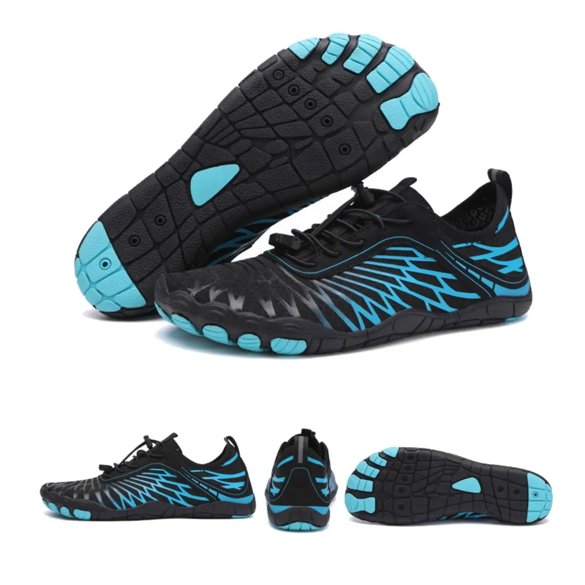 SANPON Men's Barefoot Anti-Slip Water Shoes - Wide Toe Box, Rubber Mesh, Breathable Athletic Footwear, Sizes 6-11, Ideal for Hiking, Father's Day Gift, Anti Slip Shoes, Hiking Water Shoes