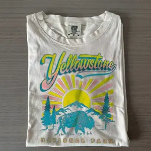 Yellowstone National Park Graphic T-shirt, Vintage Buffalo Design, Retro Nature Lover Shirt, National Park Apparel, Gift for Adventurers, Yellowstone Tee