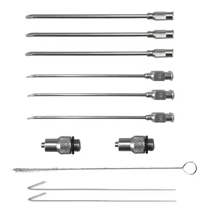 SpitJack Meat Injector Competition Needle (12 Gauge and 14 Gauge ) & Luer Lock Adapter Pack