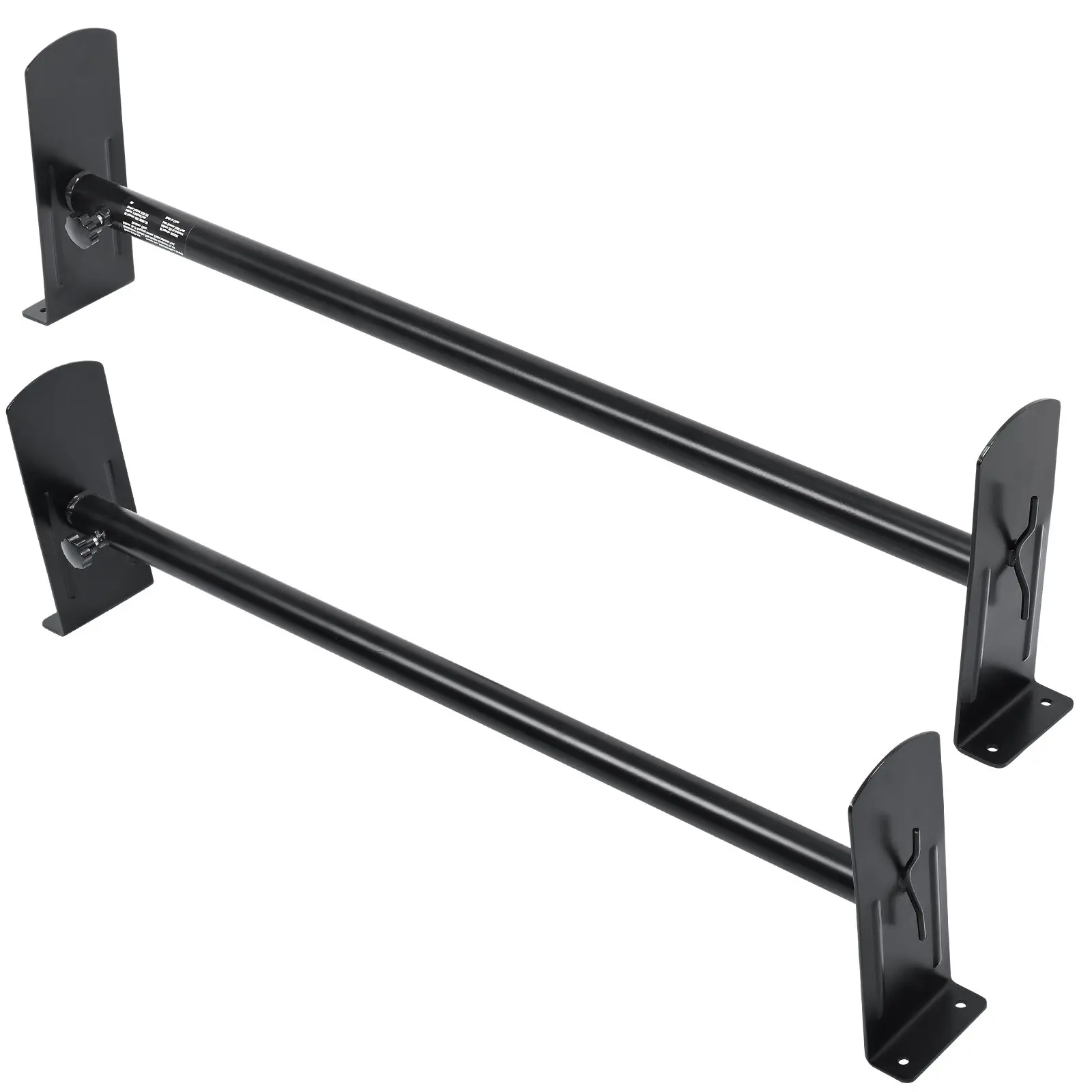【Summerfinds】VEVOR Van Roof Ladder Rack, 2 Bars Alloy Steel Roof Racks, 500 LBS Capacity Roof Rack, Adjustable Length 35.8"-52.4", Van Ladder Rack Compatible with Chevrolet Express, GMC Savana, etc, Drilling Mount Car Accessory Car Carrier