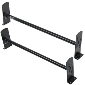 VEVOR Van Roof Ladder Rack, 2 Bars Alloy Steel Roof Racks, 500 LBS Capacity Roof Rack, Adjustable Length 35.8"-52.4", Van Ladder Rack Compatible with Chevrolet Express, GMC Savana, etc, Drilling Mount