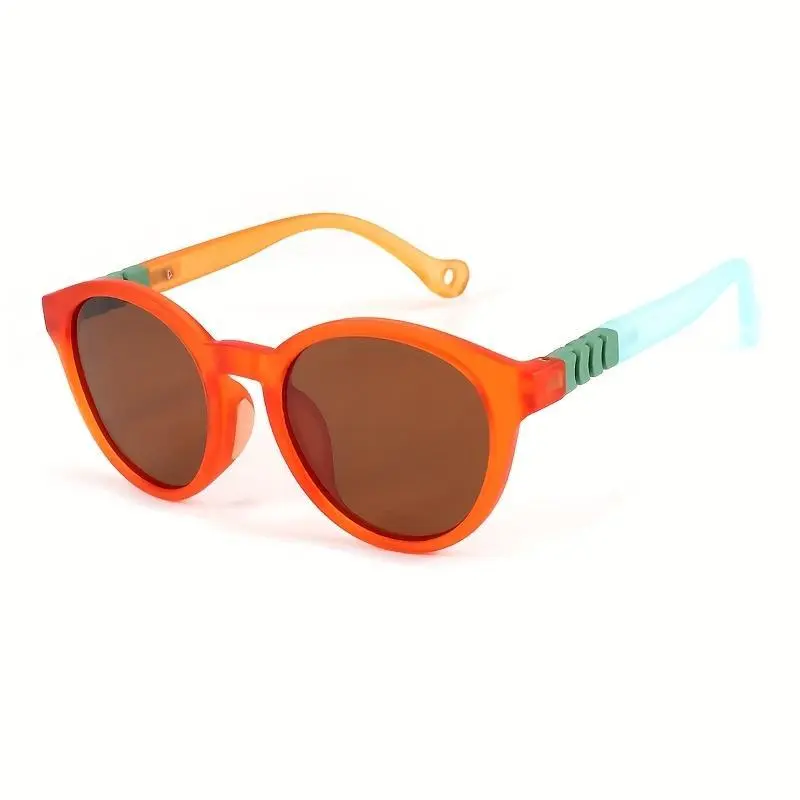 WISDICA 1 Pair Youngsters Fashion Glasses, Three-Color Matching - TR Material Frame for Boys and Girls Daily Casual Wear Decorative Eyeware Gift Choice with Free Case & Cloth