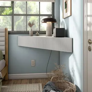 24/7 Shop At Home Emmeline Transitional 47-inch Corner Floating TV Console for Family Room, Entertaining, Movie Night