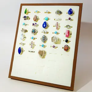 Ring Set 2 (size 8) - Mixed Natural Crystal Rings