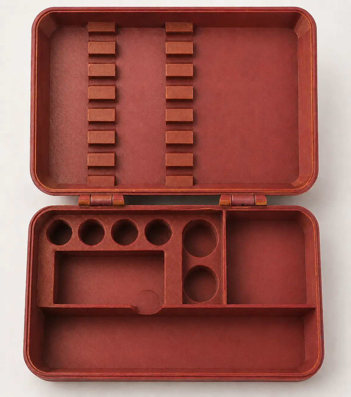Grab & Go All-in-One Supply Case with BAC Water Slot, Vial Holders, Syringe Slots, and Extra Compartments for Caps and Tools