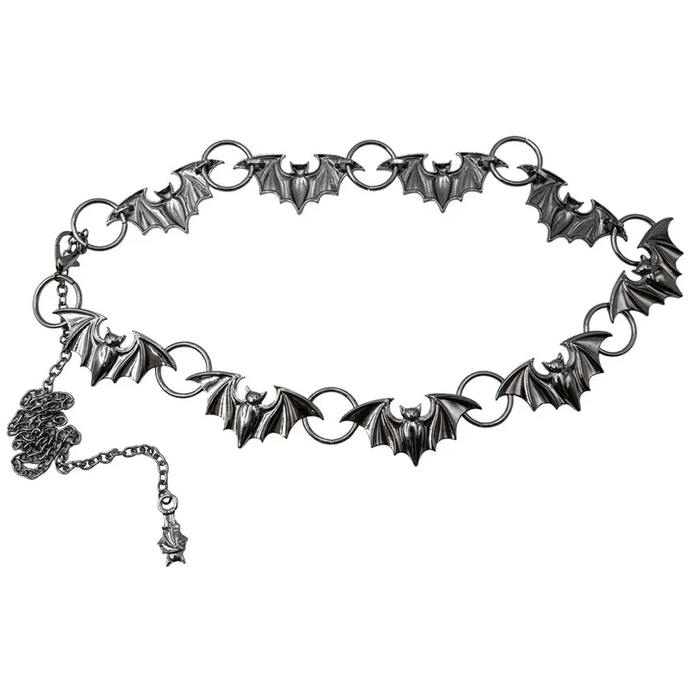 Batty Bats Black Chain Belt