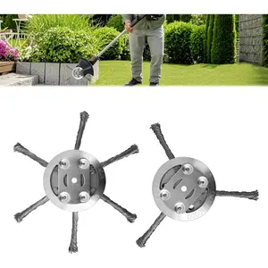 Steel Wire Grass Trimmer Head, 2025 New String Trimmer Replacement Head for Electric Battery Powered Cordless String Trimmer,6 Inch Wired Trimmer Blade for Lawn Mower Tray(6 Blade+3 Blade) max lithium flex volt eccentric drill diy tools spray tip