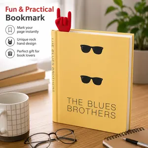 1 Count Rock Hand Gesture Silicone Bookmark, Page Marker for Reading to Locate Current Reading Page
